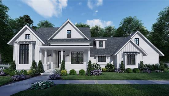 image of 1.5 story house plan 7377