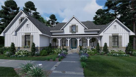 image of ranch house plan 7393