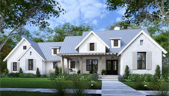 Beautiful One Story Farmhouse with Covered Porch