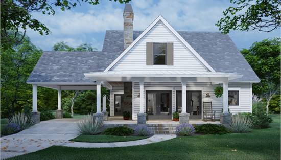 image of small cottage house plan 8662