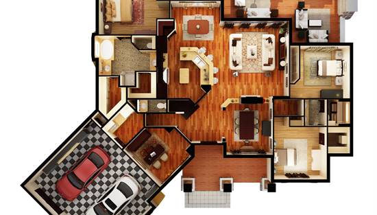 First Floor Plan (3d)