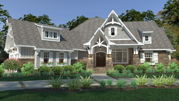 Lovely Cottage House Plan with 3 Bedrooms and a 3 Car Garage
