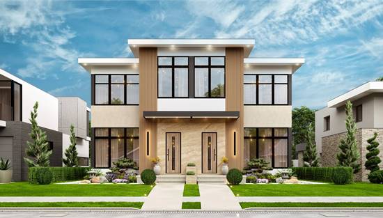 Striking Contemporary with Large Windows