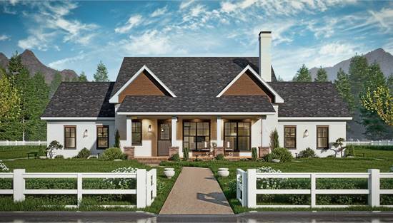 Charming Ranch with Large Covered Outdoor Living Spaces