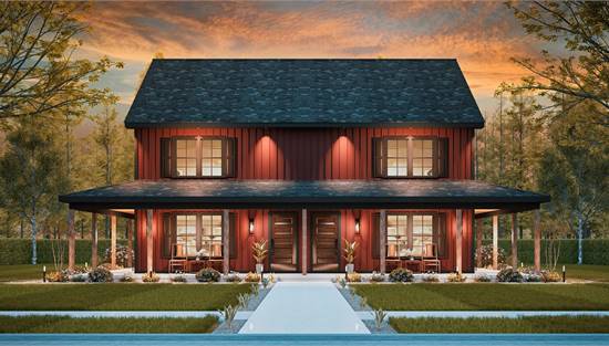 Stunning Farmhouse Duplex with Wraparound Porch
