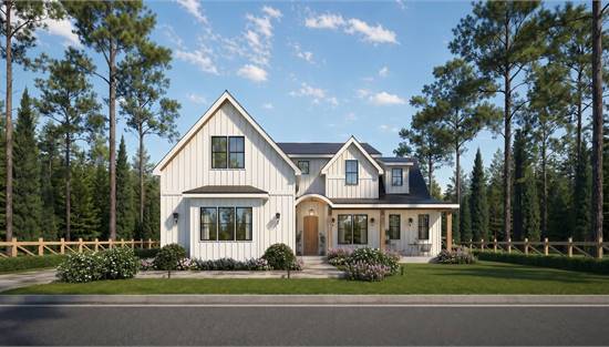 Stunning Modern Farmhouse with Attached Garage