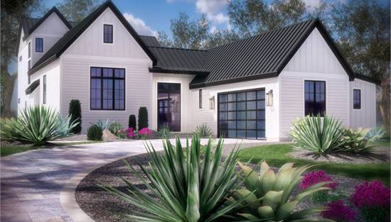 image of courtyard house plan 9091
