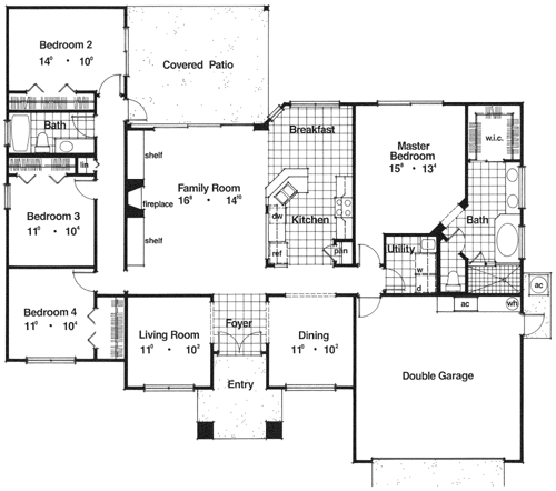 3981 - 4 Bedrooms and 2.5 Baths | The House Designers - 3981