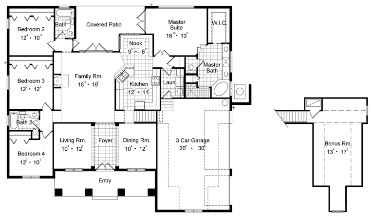 Lenox 6420 4  Bedrooms  and 3 5  Baths  The House  Designers