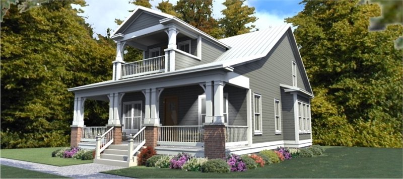 3 bedroom Bungalow Craftsman House  Plan 