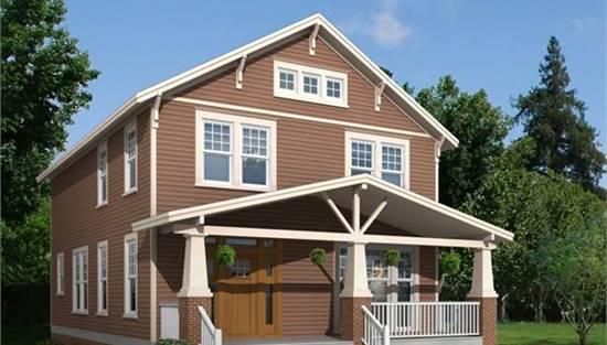 Stunning Front View Featuring Large Front Porch