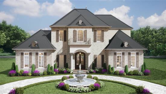 image of french country house plan 6635
