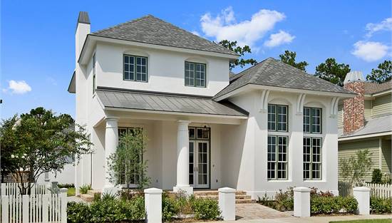 Traditional Home with European Details Perfect for Narrow Lots