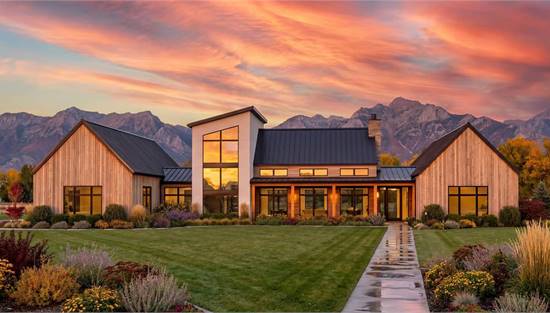 Stylish Farmhouse with Attached Garage