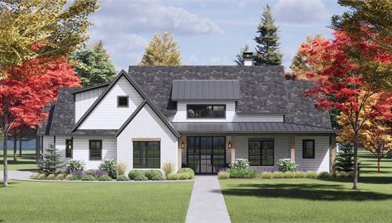 Modern Farmhouse with Large Covered Porches