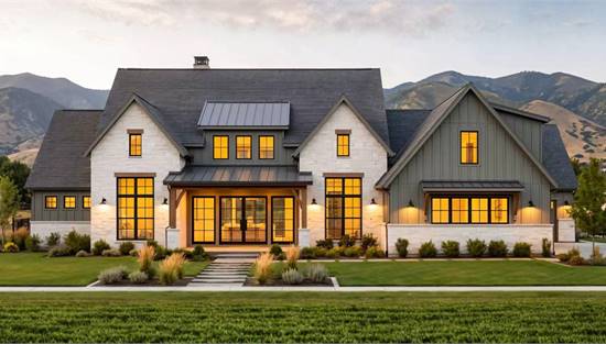 Stylish Farmhouse with Attached Garage