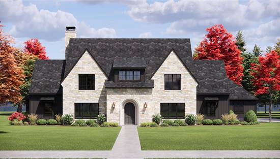 Striking Luxury European Farmhouse with Outdoor Living