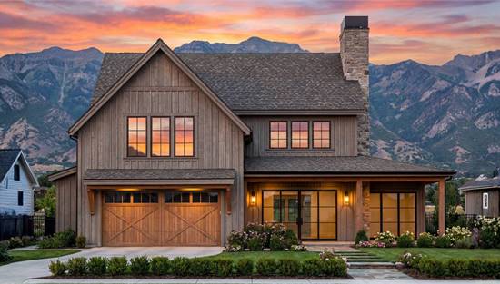 Sleek Farmhouse with Attached Garage