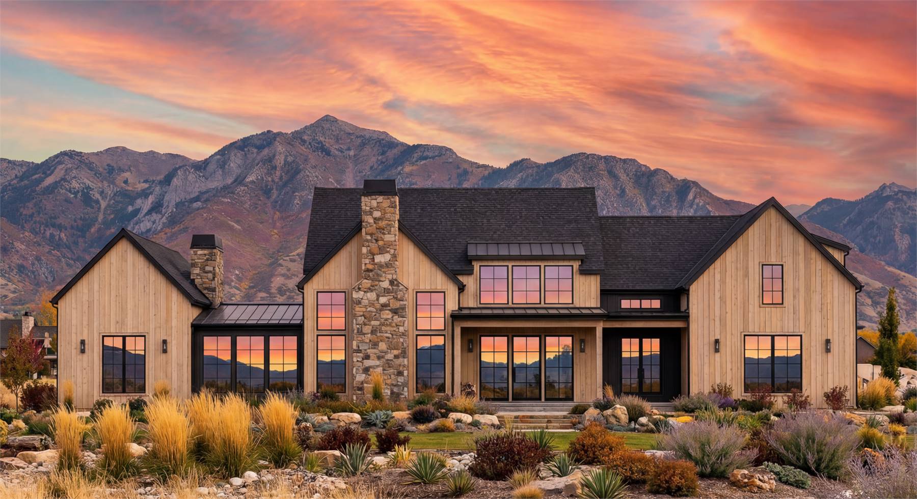 The Bergman | 4 Bedroom Modern Farmhouse Style House Plan 5078 - 5078, image size:1800x980