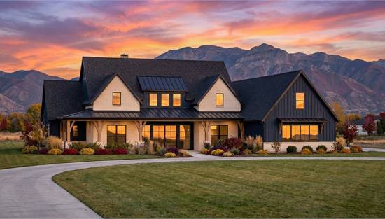 Stylish Farmhouse with Attached Garage