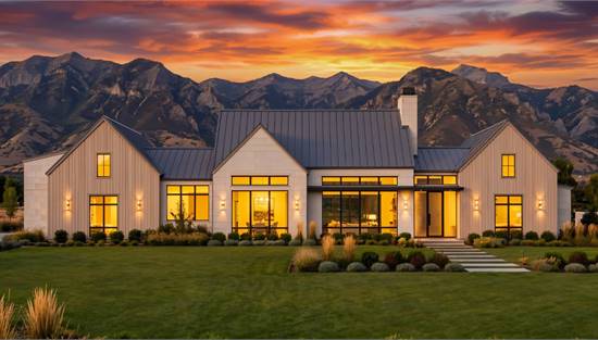 Stylish Farmhouse with Attached Garage