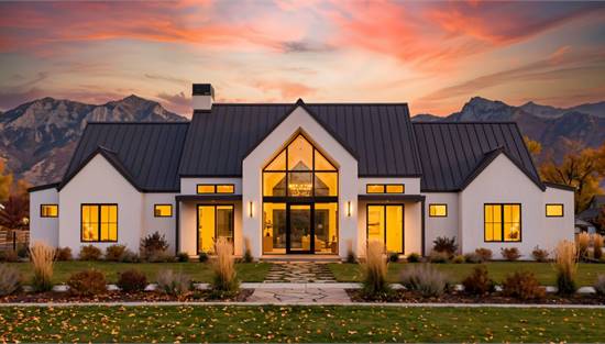 Modern Farmhouse with Gorgeous Cathedral Ceiling