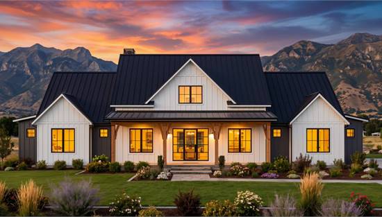 Gorgeous Mountain Farmhouse with Covered Porch