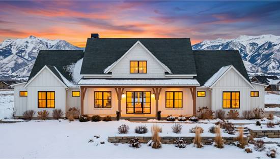 Stylish Farmhouse with Attached Garage