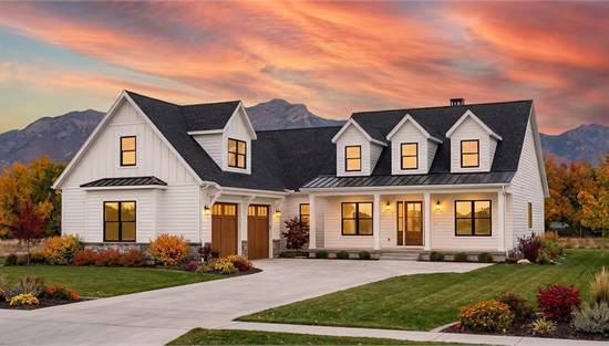 Stylish Farmhouse with Attached Garage
