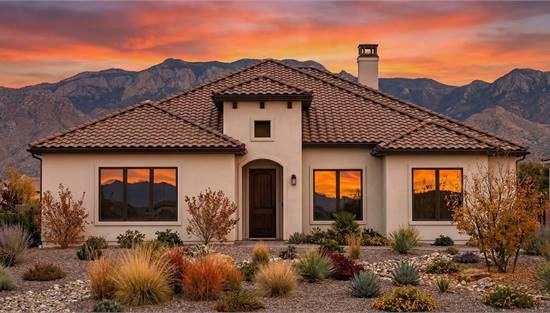 Stylish Mediterranean with Attached Garage