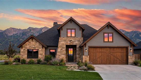 Stylish Transitional with Attached Garage