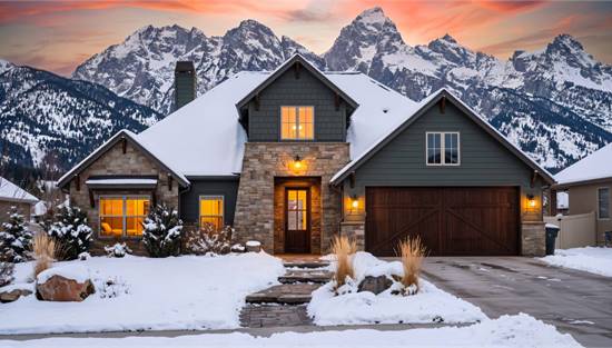 Stylish Transitional with Attached Garage