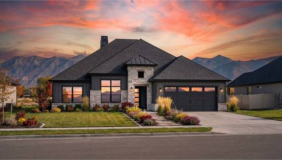 Charming Front View with Transitional Design Features