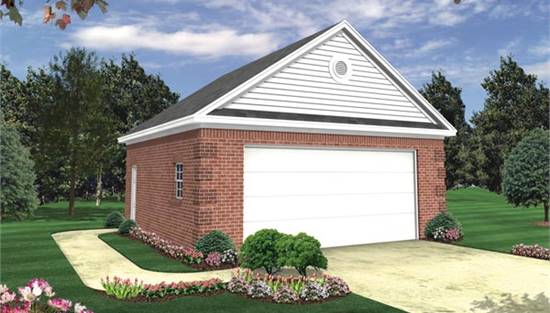 image of garage house plan 6769
