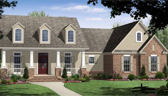 image of 1.5 story house plan 6262