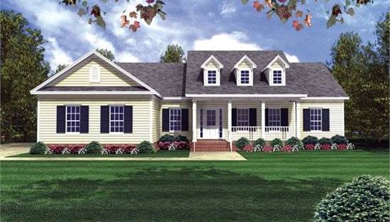 image of small cape cod house plan 5756