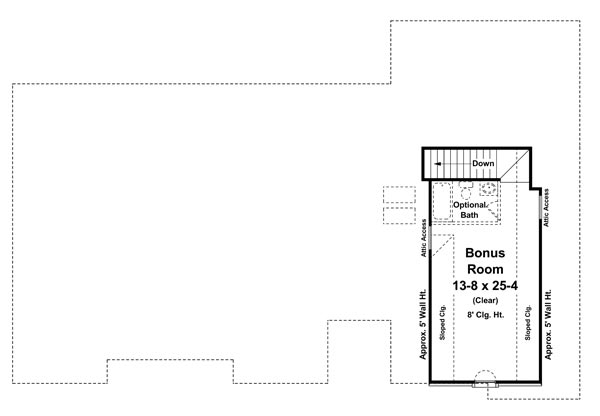 Bonus Room Floorplan