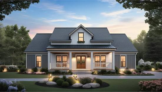 Enchanting Farmhouse with Southern Style Porch