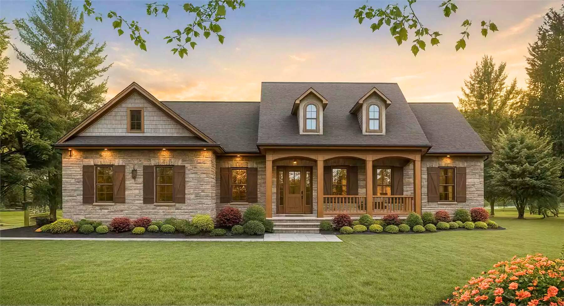 Classic One Story with Beautiful Covered Porch