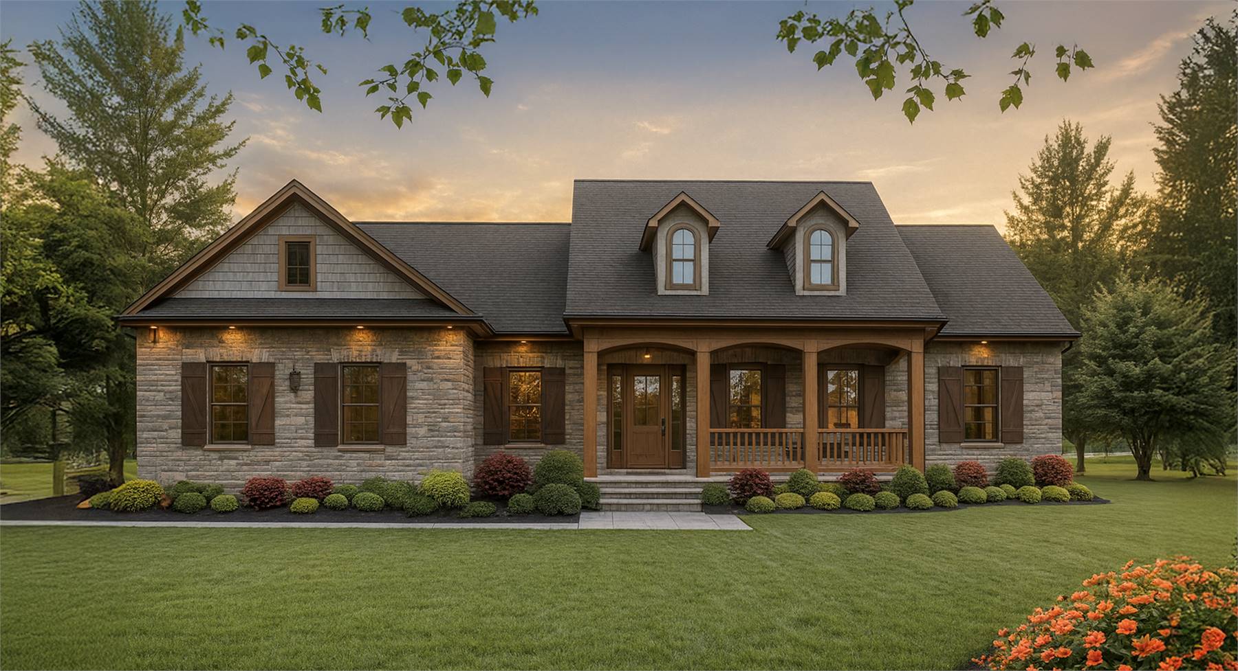 Classic One Story with Beautiful Covered Porch