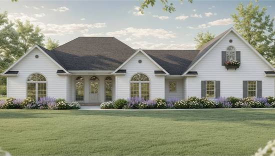 Charming Country Home with Covered Entry