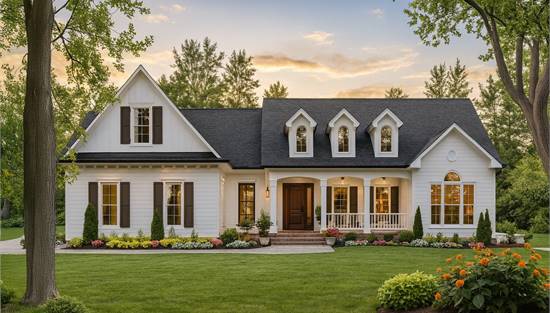 Charming Country Home with Covered Front Porch