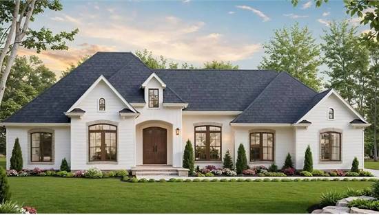 Traditional One Story Farmhouse