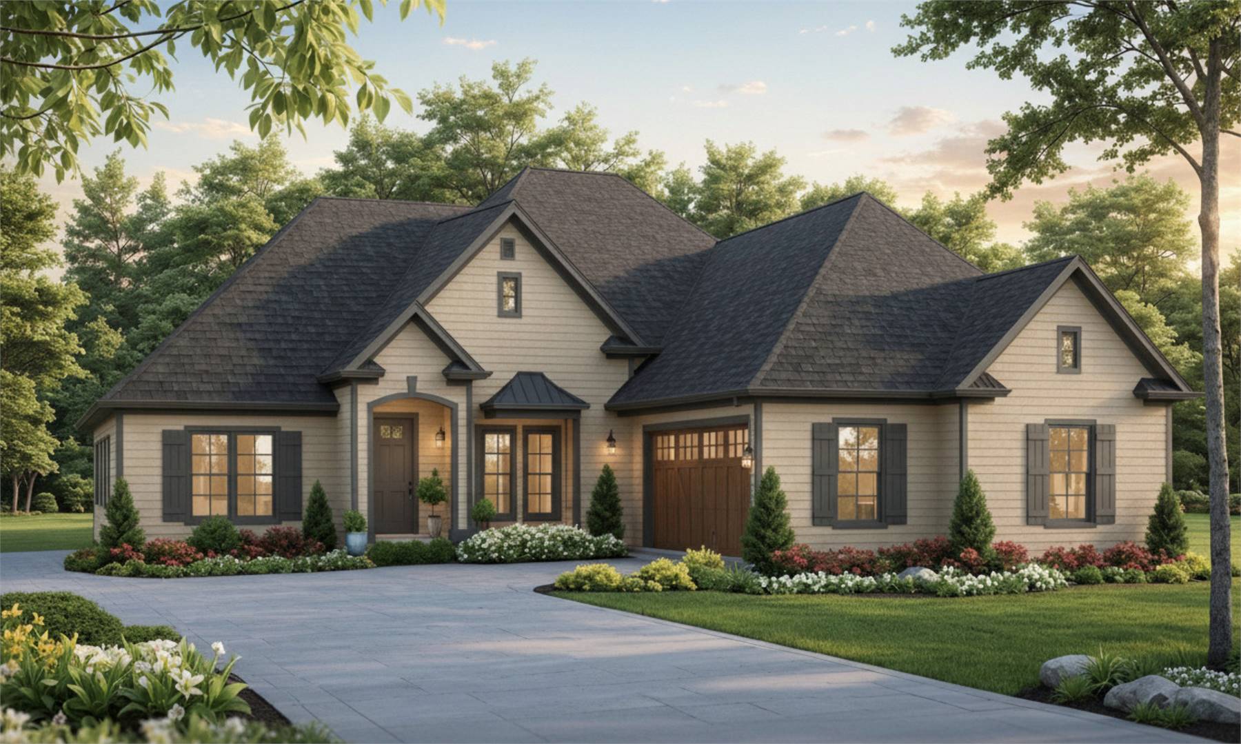 Charming Traditional Home with Side Entry Garage