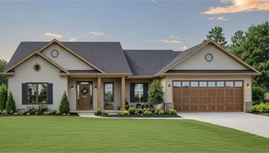 Stylish Country with Attached Garage