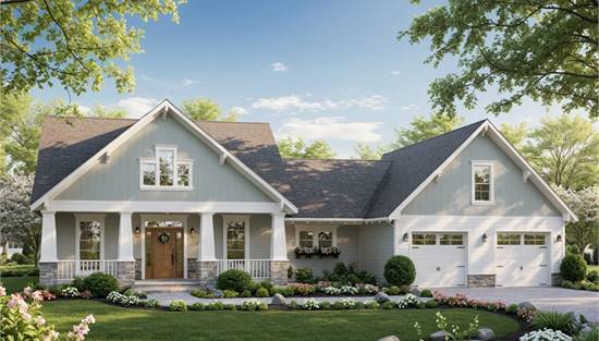 Stylish Country with Attached Garage
