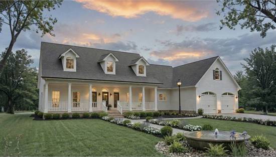 Stylish Farmhouse with Attached Garage