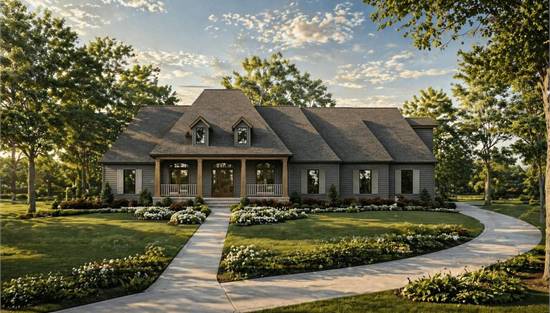 Stunning European with Attached Side-Entry Garage