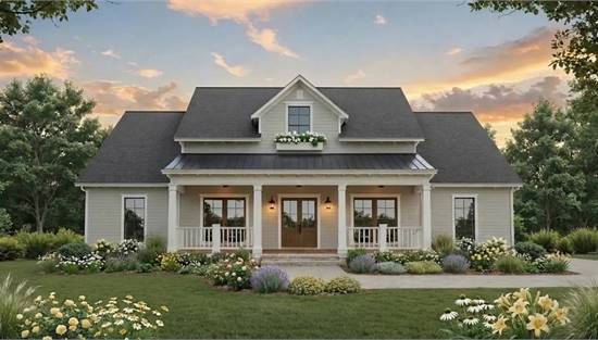 Stunning Modern Farmhouse with Covered Front Porch