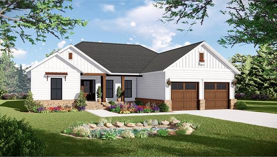 image of small ranch house plan 7371